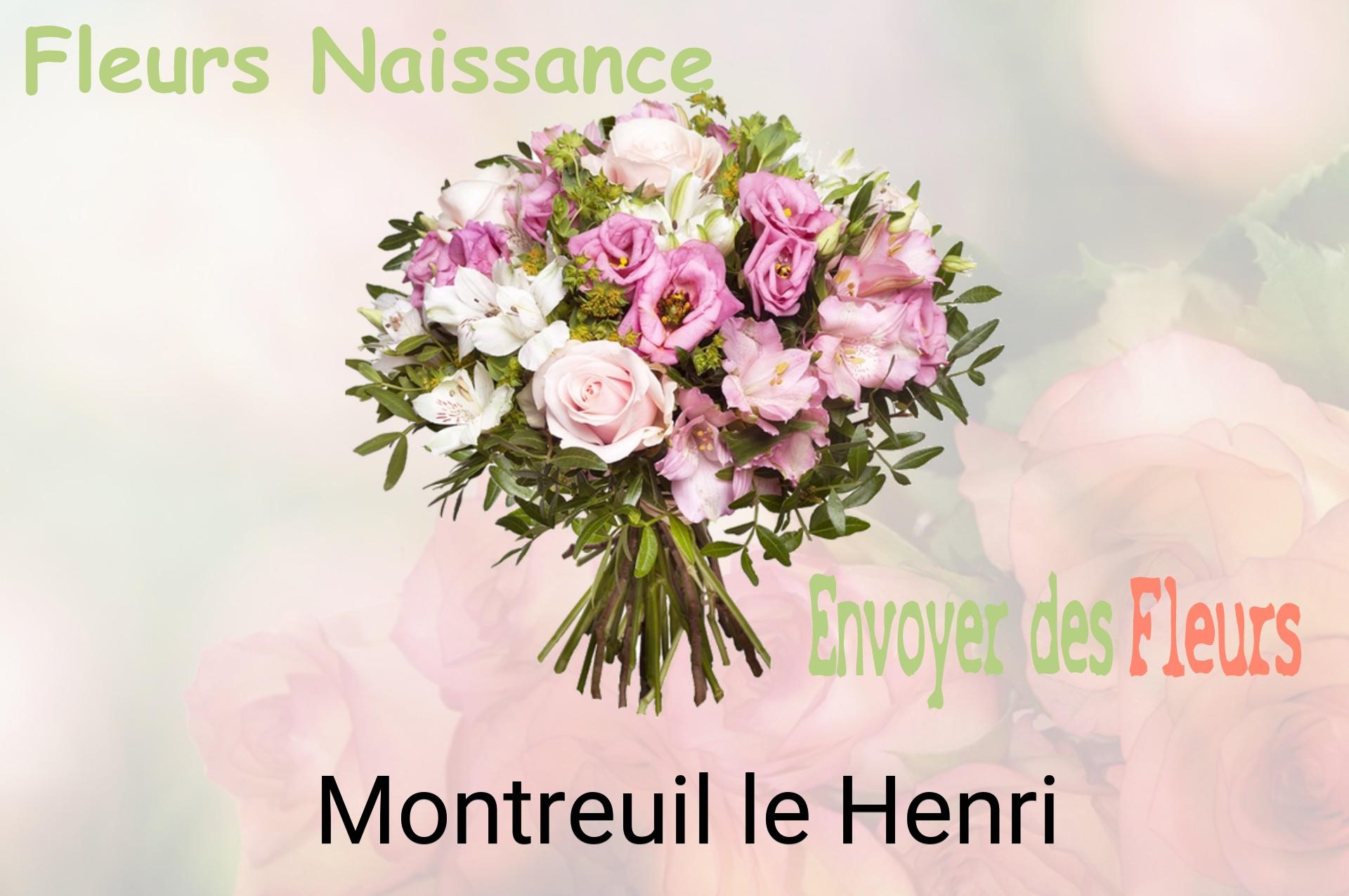 Bouquet de fleurs de naissance livré à Montreuil-le-Henri